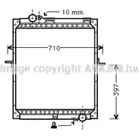 Радиатор охлаждения двигателя AVA QUALITY COOLING UF SXC 2024084 BAHZPC ME2171 изображение 0