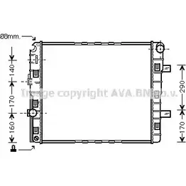Радиатор охлаждения двигателя AVA QUALITY COOLING 9XH3 CL ME2184 2024093 4045385026463