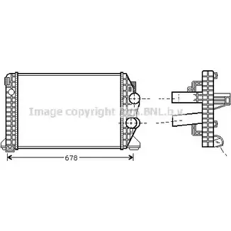 Интеркулер AVA QUALITY COOLING M6 SFH9 2024112 4045385026289 ME4166 изображение 0