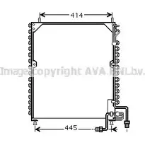 Радиатор кондиционера AVA QUALITY COOLING IEAA8 J 2024142 4045385107544 MEA5199 изображение 0