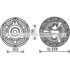 Вискомуфта AVA QUALITY COOLING 6NLM J7 MEC265 2024157 4045385177820 изображение 0