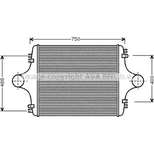 Интеркулер AVA QUALITY COOLING MN4024 4045385055036 2024188 AZTIM L изображение 0