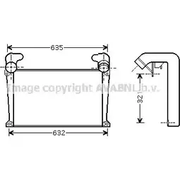 Интеркулер AVA QUALITY COOLING 4045385064441 2024191 MN4034 LS4J 5