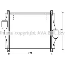 Интеркулер AVA QUALITY COOLING V3I9M MN4065 2024200 Z OEHRN