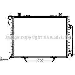 Радиатор охлаждения двигателя AVA QUALITY COOLING U5CGLD7 2024323 DU6 26 MS2143