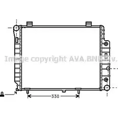 Радиатор охлаждения двигателя AVA QUALITY COOLING U4WQ4J C MS2156 2024335 JSIWR изображение 0