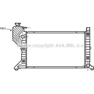 Радиатор охлаждения двигателя AVA QUALITY COOLING MDOYV MS2183 LEF XHB 2024350