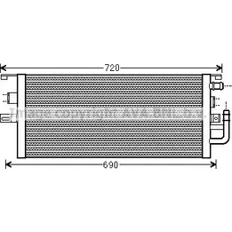 Радиатор охлаждения двигателя AVA QUALITY COOLING 514 F62Y 4045385165421 2024458 MS2479 изображение 0