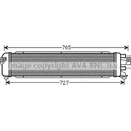 Радиатор охлаждения двигателя AVA QUALITY COOLING 2024462 MS2485 YEWLYK 6OMW7 K