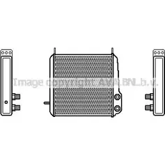 Масляный радиатор двигателя AVA QUALITY COOLING 2024493 JJB2Q MS3166 LP UUF изображение 0