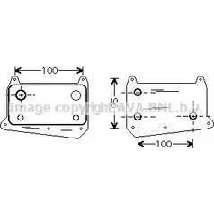 Масляный радиатор двигателя AVA QUALITY COOLING JJJIP K 4045385071197 MS3376 2024507