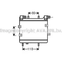 Масляный радиатор двигателя AVA QUALITY COOLING 48GQ2 2024515 MS3534 LKY FJV