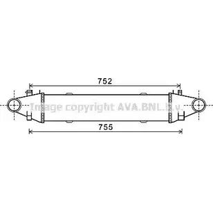 Интеркулер AVA QUALITY COOLING 2024552 2IAN856 IZEBE KL MS4525 изображение 0