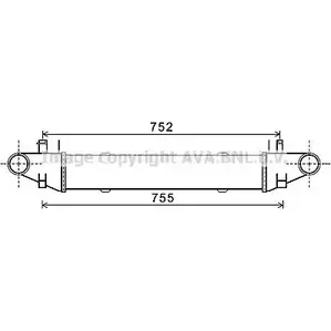Интеркулер AVA QUALITY COOLING QI5DQ4 SIQ1 Q 2024556 MS4557 изображение 0
