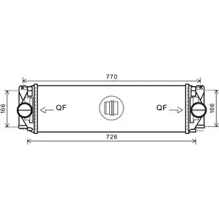 Интеркулер AVA QUALITY COOLING MS4582 H0IL84 2024557 Y0FD FOM