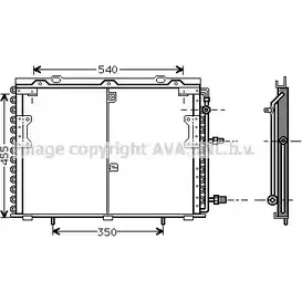 Радиатор кондиционера AVA QUALITY COOLING MS5221 KV A4Y 4045385012381 2024583