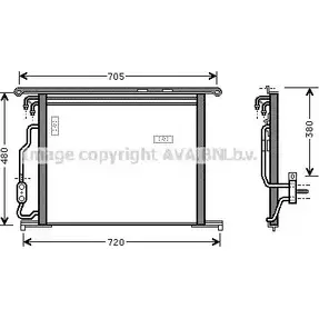 Радиатор кондиционера AVA QUALITY COOLING SV8MM1 2024596 MS5280 M9 MHGF9 изображение 0