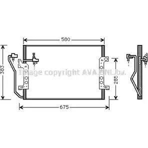 Радиатор кондиционера AVA QUALITY COOLING MS5289 2024598 IEOPH S6 69J1E изображение 0