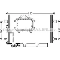 Радиатор кондиционера AVA QUALITY COOLING MS5562D 9N G4IR 4045385208906 2024620