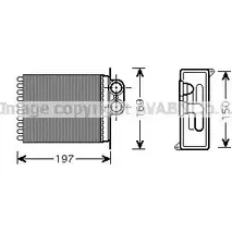 Радиатор печки, теплообменник AVA QUALITY COOLING 2024646 DYMGJ QFF9 Z MS6400