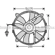 Вентилятор радиатора AVA QUALITY COOLING MS7520 4045385105137 A BX4V 2024678