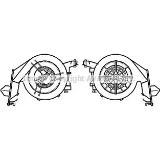 Моторчик печки AVA QUALITY COOLING 4ZS0S8 2024718 CP2 GIYU MS8660 изображение 0