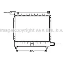 Радиатор охлаждения двигателя AVA QUALITY COOLING 82GMA 0D MSA2039 C781P 2024726