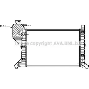 Радиатор охлаждения двигателя AVA QUALITY COOLING MSA2181 6QI MC24 4045385099047 2024756