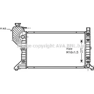 Радиатор охлаждения двигателя AVA QUALITY COOLING 4045385099054 MSA2182 3YYM 2 2024757