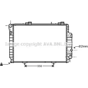 Радиатор охлаждения двигателя AVA QUALITY COOLING NIB 51I 2024769 MSA2230 4045385211944