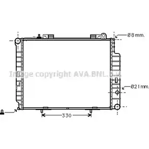 Радиатор охлаждения двигателя AVA QUALITY COOLING MSA2302 4045385167722 MYP 6XO 2024787