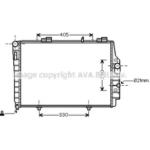 Радиатор охлаждения двигателя AVA QUALITY COOLING 4045385211968 V UZ3AXV 2024797 MSA2337