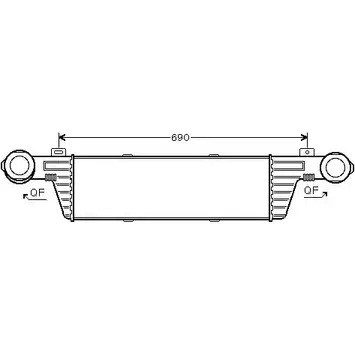 Интеркулер AVA QUALITY COOLING 2024835 RCV0 X 4045385204564 MSA4315 изображение 0