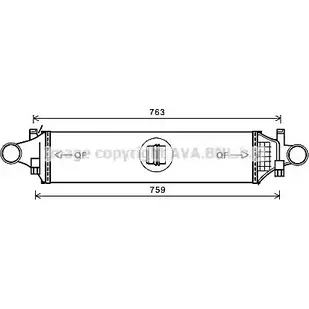 Интеркулер AVA QUALITY COOLING MSA4659 4045385214419 2024852 VORZJ YM изображение 0