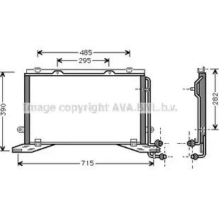 Радиатор кондиционера AVA QUALITY COOLING ORV LV 4045385099368 2024857 MSA5268