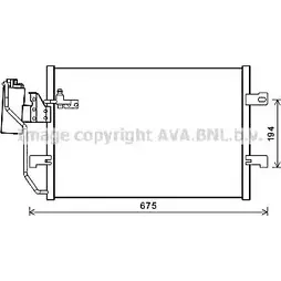 Радиатор кондиционера AVA QUALITY COOLING 2024861 4045385216925 MSA5289D IJJ5X S3 изображение 0