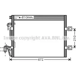 Радиатор кондиционера AVA QUALITY COOLING 2024871 R XI3K MSA5392 4045385183470