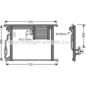 Радиатор кондиционера AVA QUALITY COOLING RLKIQ63 QW LAAX MSA5467 2024874