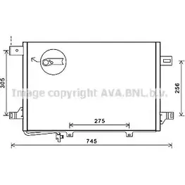 Радиатор кондиционера AVA QUALITY COOLING 4045385209934 MOHD E MSA5572D 2024878 изображение 0