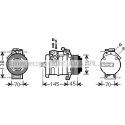 Компрессор кондиционера AVA QUALITY COOLING 2024912 MSAK530 CEKE I 4045385170241 изображение 0