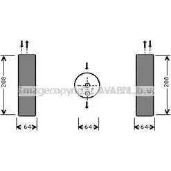 Осушитель кондиционера AVA QUALITY COOLING 4045385048144 MSD053 2024962 B9CAR2 A