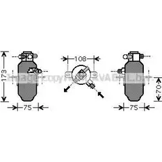 Осушитель кондиционера AVA QUALITY COOLING MSD374 2024976 CG SFOI 4045385072934