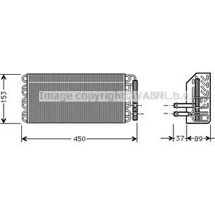 Испаритель кондиционера AVA QUALITY COOLING MSV009 I 1EBKX HGSQSK 2025072