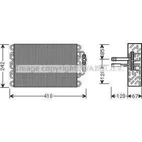 Испаритель кондиционера AVA QUALITY COOLING 2025096 MSV542 NRX 47 N35OL