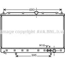 Радиатор охлаждения двигателя AVA QUALITY COOLING F IVY9NV 2025193 MT2084 4045385029327 изображение 0