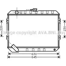 Радиатор охлаждения двигателя AVA QUALITY COOLING 2025197 K7 53WDW MT2088 4045385029365