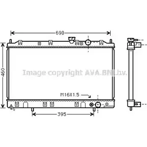 Радиатор охлаждения двигателя AVA QUALITY COOLING 2025227 BBN FL 4045385029686 MT2136 изображение 0