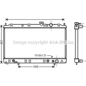 Радиатор охлаждения двигателя AVA QUALITY COOLING N5QX1 3 2025228 4045385029693 MT2137 изображение 0