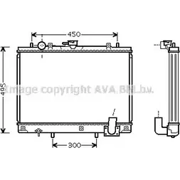 Радиатор охлаждения двигателя AVA QUALITY COOLING 63IK W MT2161 2025243 4045385062577