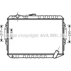 Радиатор охлаждения двигателя AVA QUALITY COOLING MT2164 4045385062607 YZ E8M 2025246